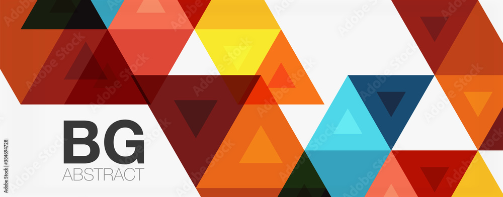 Mosaic triangle pattern abstract background for cover, banner, flyer and poster and other template Mosaic triangle pattern abstract background for cover, banner, flyer and poster and other template