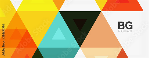 Mosaic triangle pattern abstract background for cover  banner  flyer and poster and other template