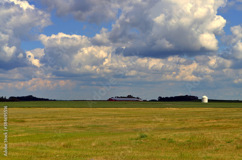  Alberta  Canada - Billowing Clouds over Farmland