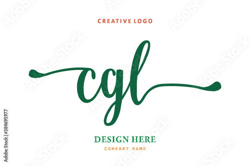 pharmacy logo composition of the letter CGL is simple, easy to understand, simple and authoritative
