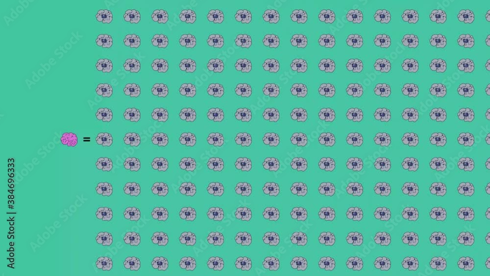 4K animation comparing the processing power of a human brain vs the one ...