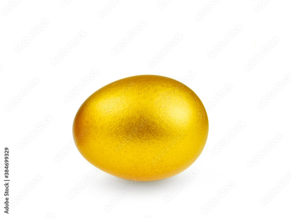 Golden egg isolated on at the background Golden egg isolated on at the background