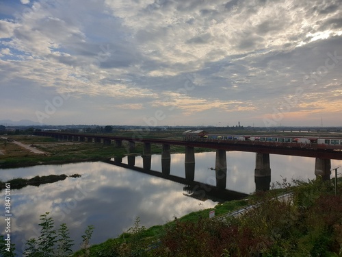 bridge in wanju, south korea. This is train rail bridge. © 태연 김