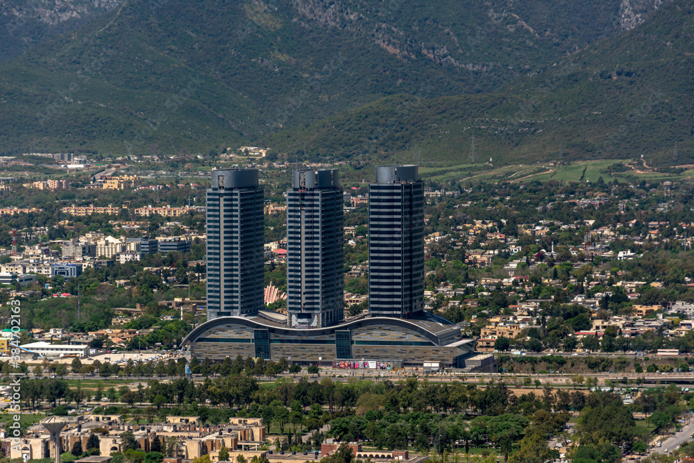 an aerial view of Centaurus Islamabad Stock Photo | Adobe Stock