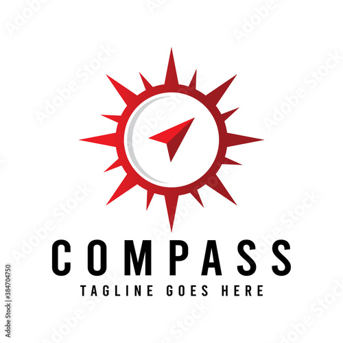 compass adventure logo icon vector template.