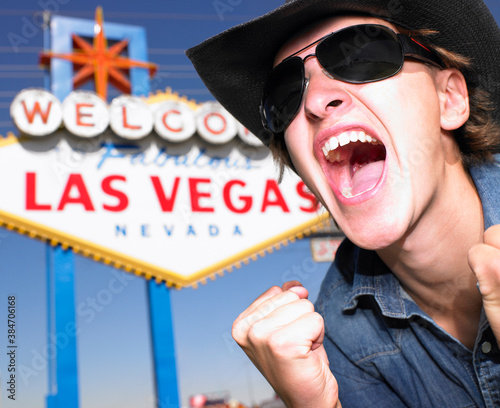 Canvas Print las vegas winning