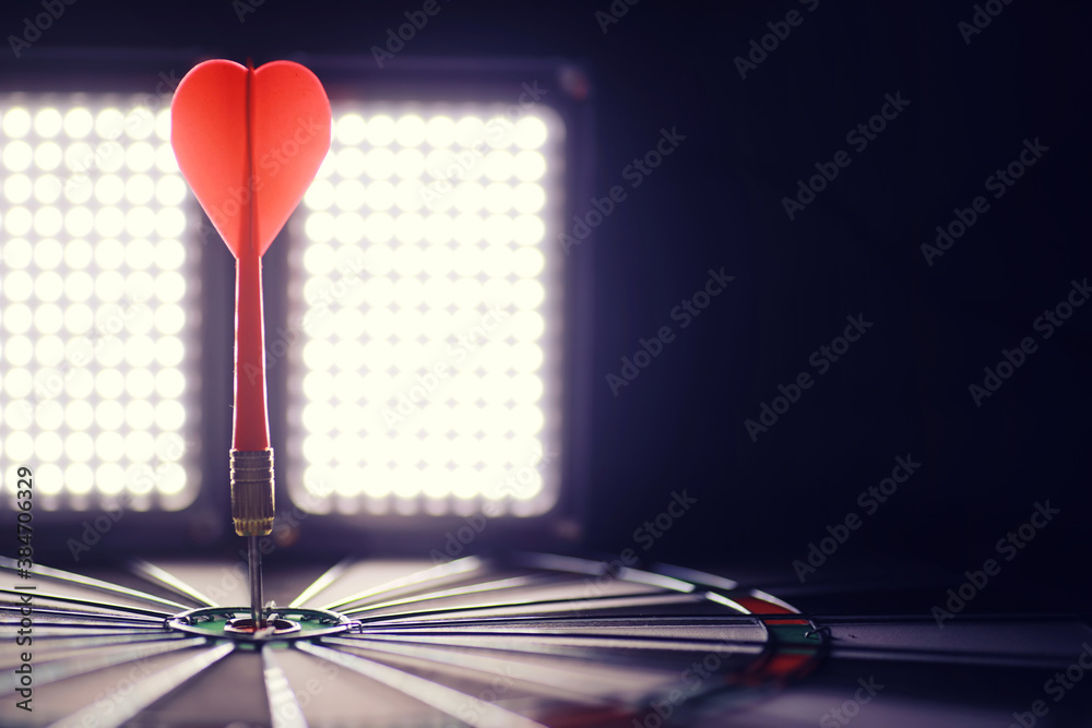 Darts. The dart for playing in the game board is stuck. Hit sector in darts. The concept of a successful strategy. Darts. The dart for playing in the game board is stuck. Hit sector in darts. The concept of a successful strategy.