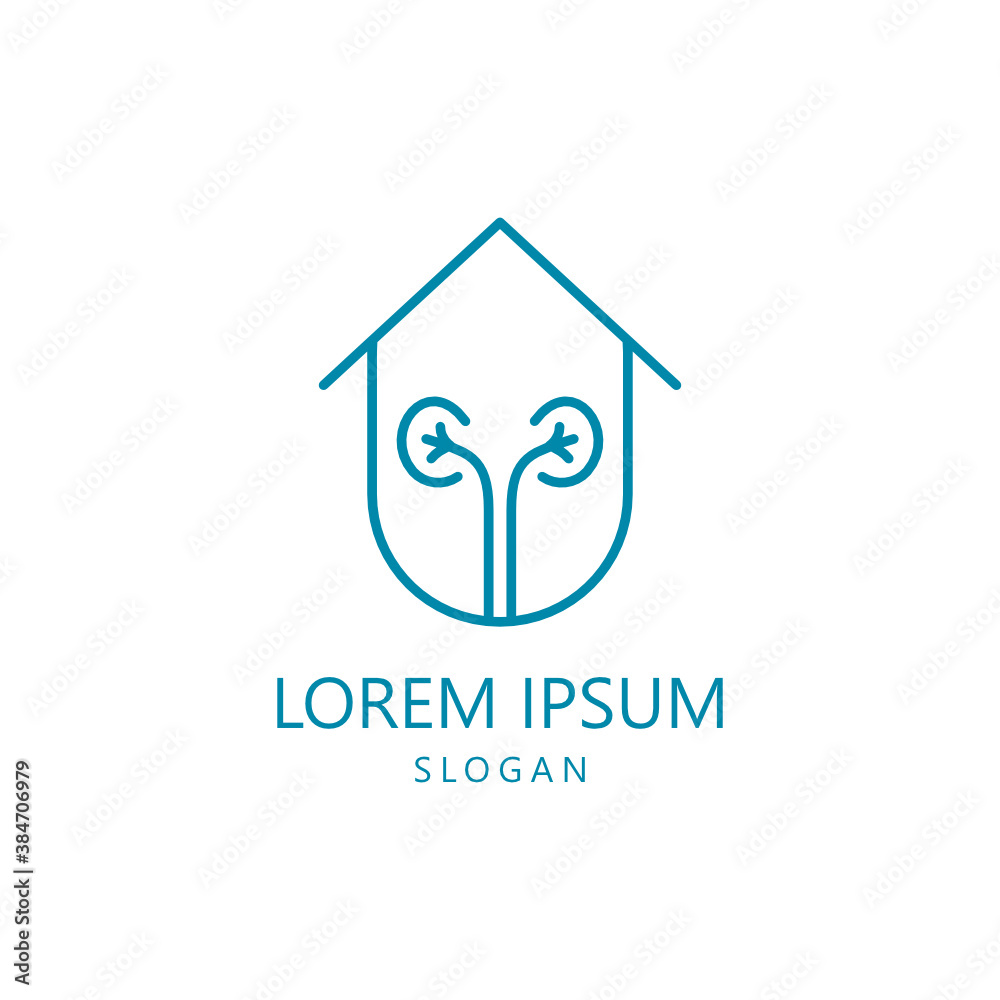 Modern Simple Kidney Care Logo Line Art Style, suitable for community, company, or anyone who concern on kidney care issue Modern Simple Kidney Care Logo Line Art Style, suitable for community, company, or anyone who concern on kidney care issue