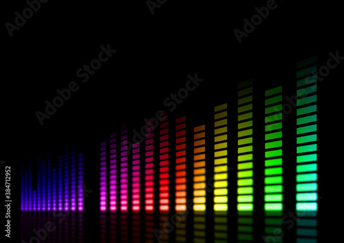 music,sound image rainbow color