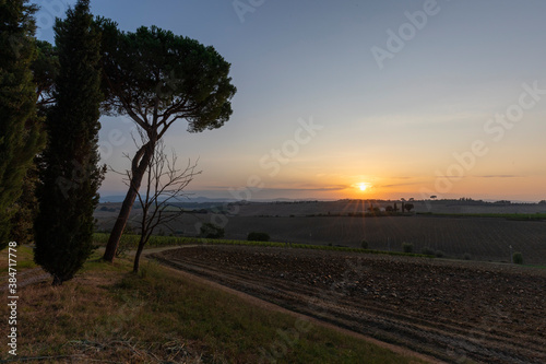 Sonnenuntergang in der Toskana