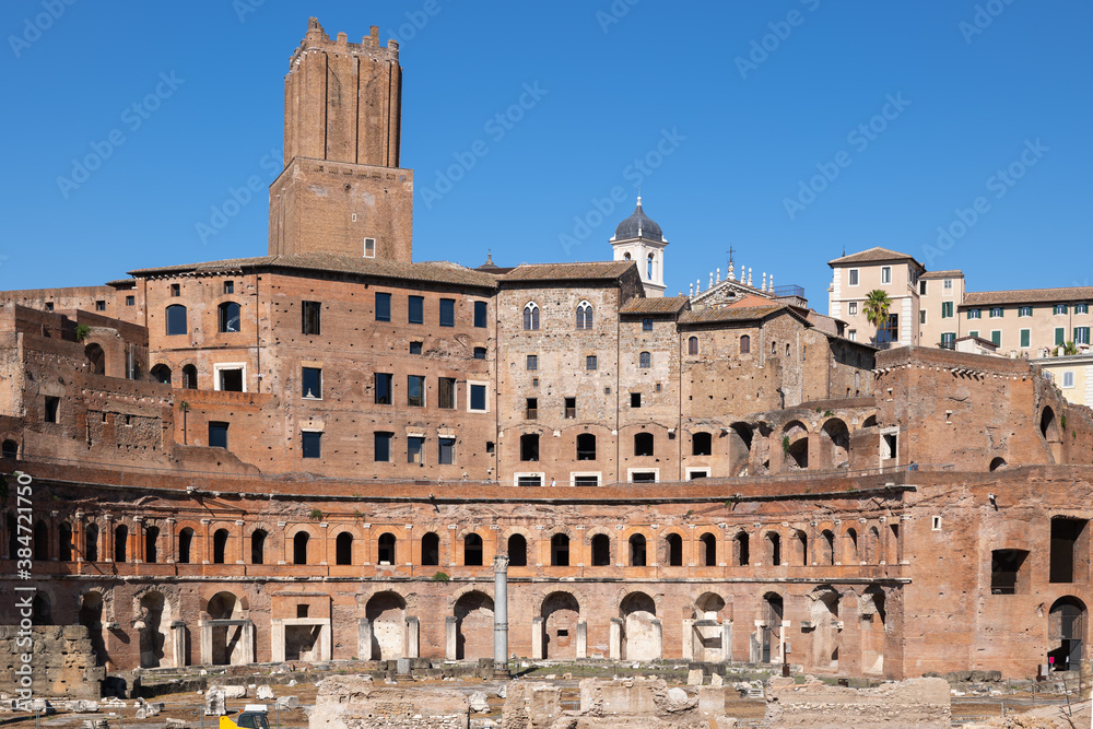 Trajan Forum and Market in Rome, Italy