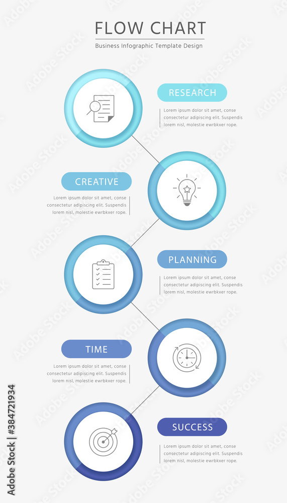 Business flow chart infographics Business flow chart infographics
