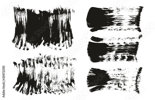 Flat Paint Brush Thick Short Mix Background High Detail Abstract Vector Background Mix Set 