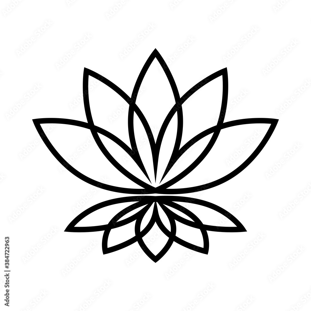Lotus vector icon Lotus vector icon