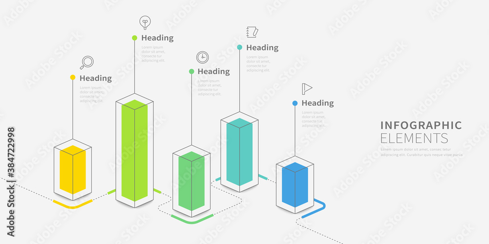 Modern infographic design template