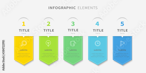 Modern infographic elements