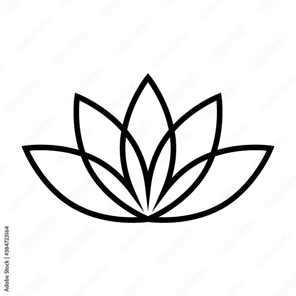 Lotus vector icon Lotus vector icon
