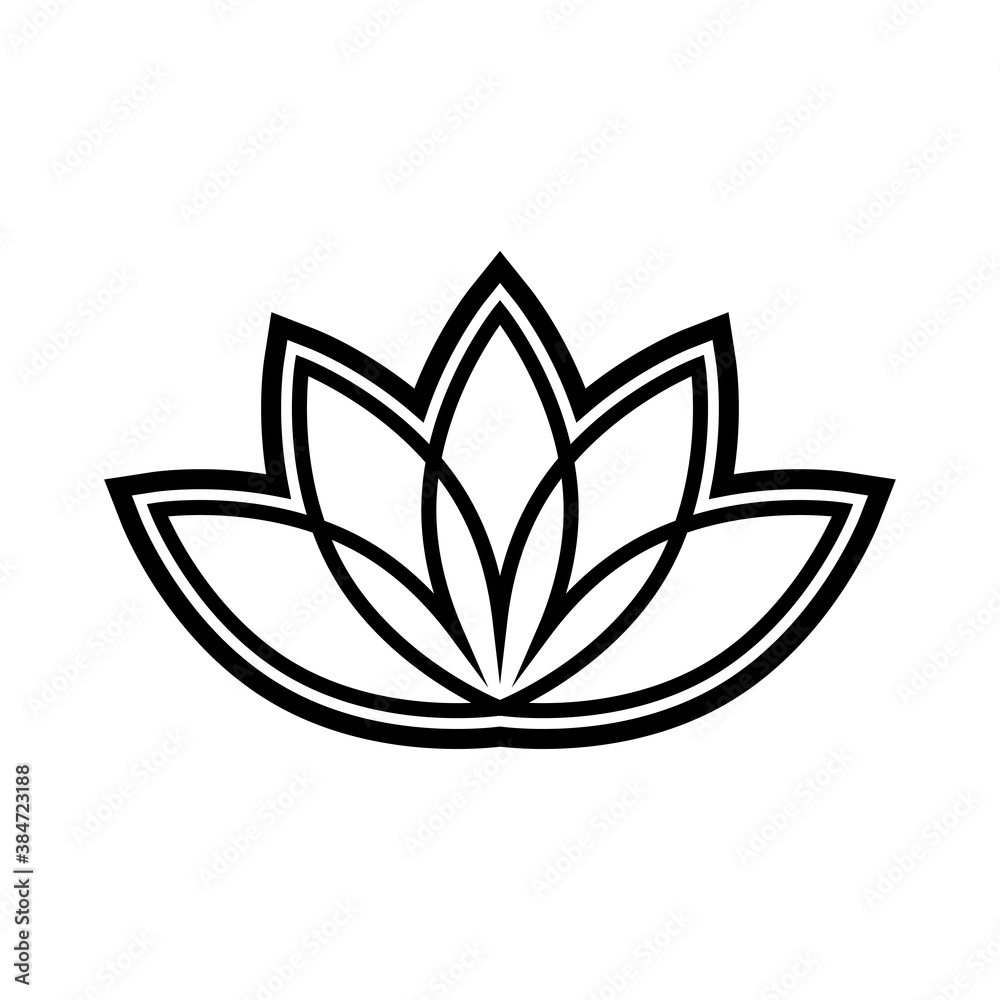 Lotus vector icon Lotus vector icon