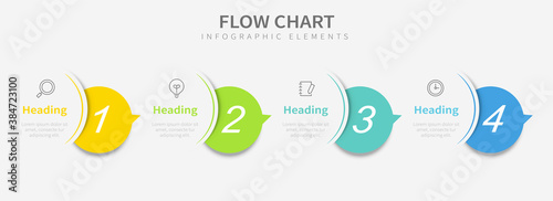 Flow chart vector infographics