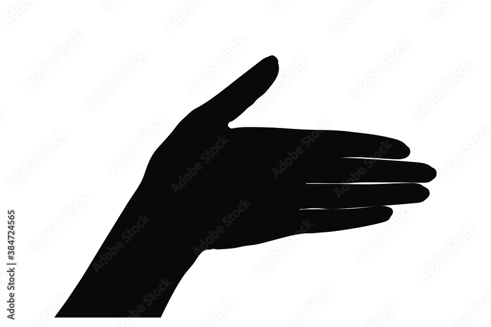 Woman's hand, palm. Vector stock illustration eps10. Woman's hand, palm. Vector stock illustration eps10.
