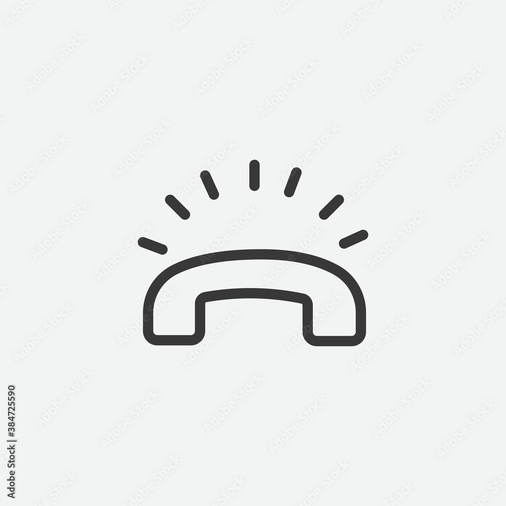 Phone ringing icon isolated on background. Telephone symbol modern, simple, vector, icon for website design, mobile app, ui. Vector Illustration Phone ringing icon isolated on background. Telephone symbol modern, simple, vector, icon for website design, mobile app, ui. Vector Illustration
