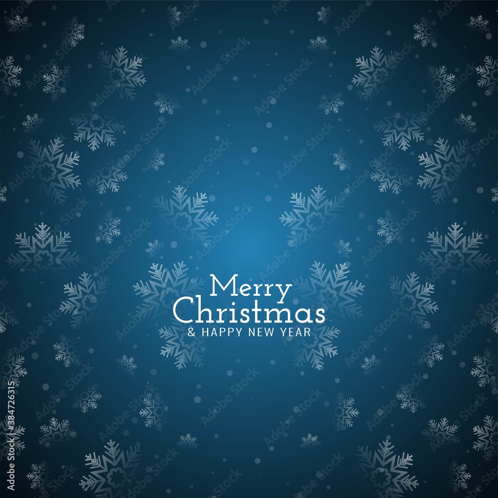 Stylish Merry Christmas decorative background
