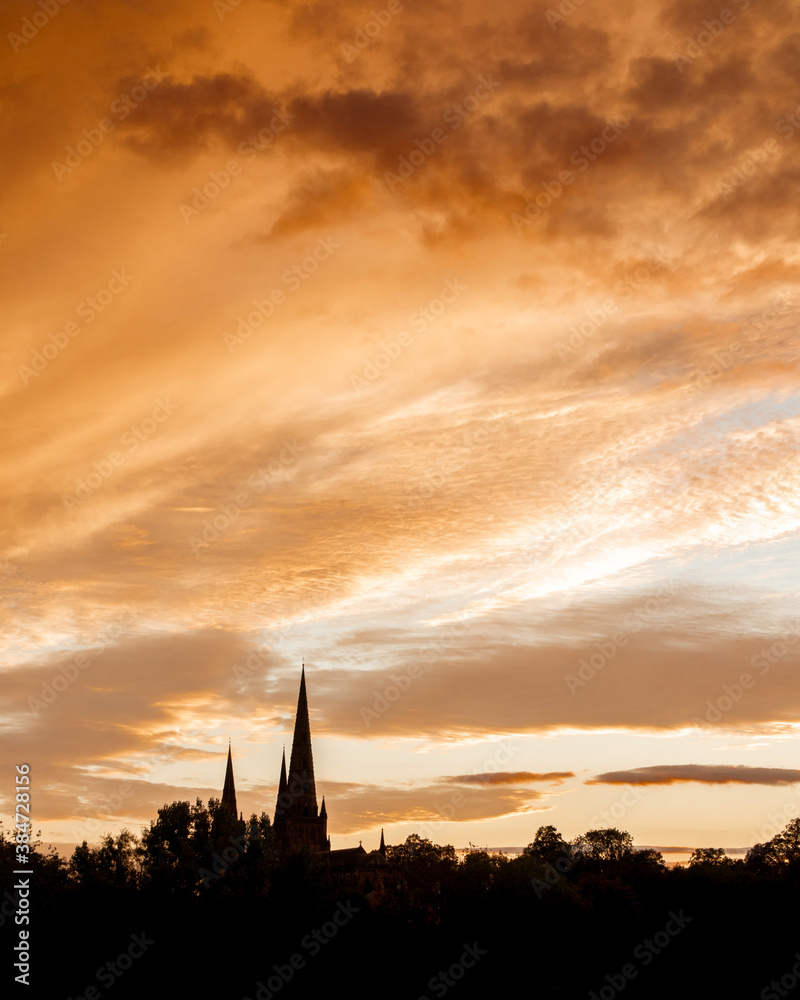 Cathedral Sunset Clouds