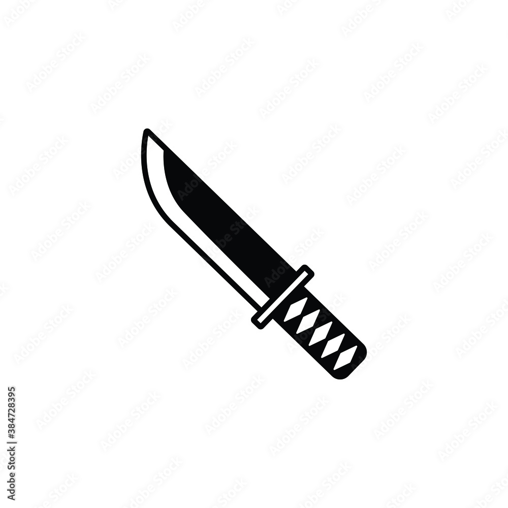 Samurai sword icon vector Samurai sword icon vector