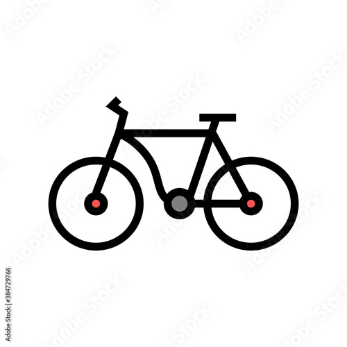 bicycle transport color icon vector. bicycle transport sign. isolated symbol illustration