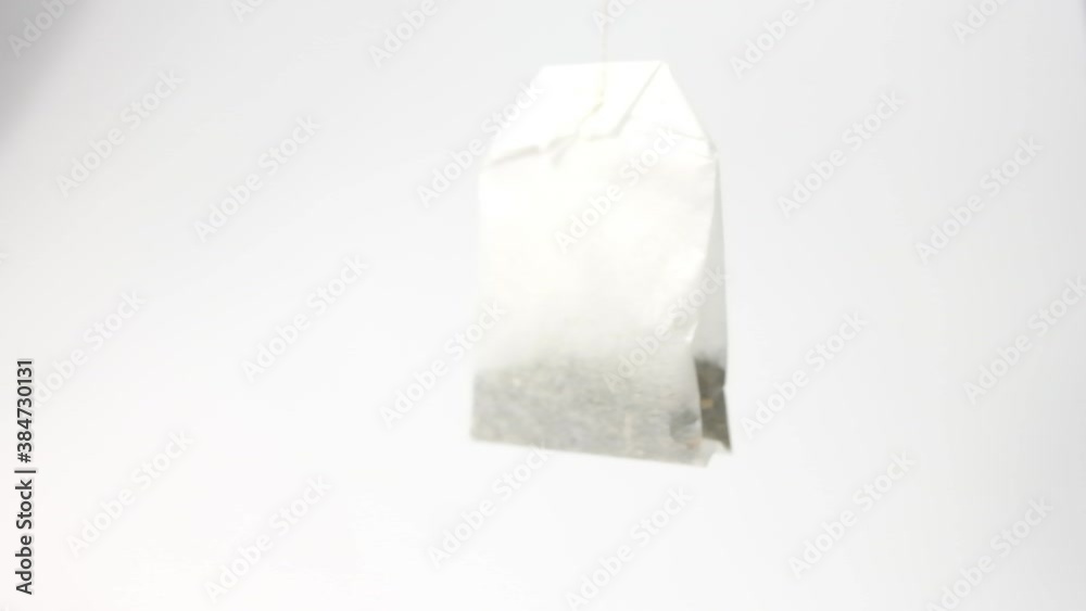 tea bag isolated on white background