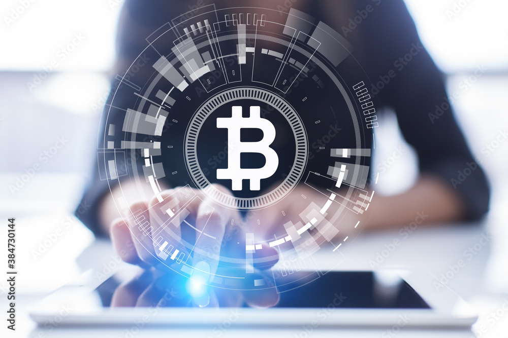 Bitcoin cryptocurrency trading and investment concept. Financial technology, Fintech and digital money. Bitcoin cryptocurrency trading and investment concept. Financial technology, Fintech and digital money.