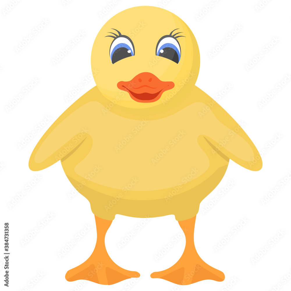 A duck having white color is farm animal
A duck having white color is farm animal