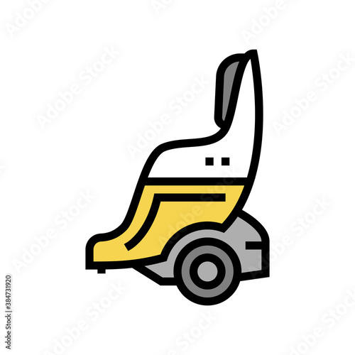 gyroscooter with seat color icon vector. gyroscooter with seat sign. isolated symbol illustration