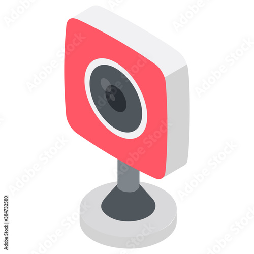 
Web camera or a live camera used for live chat 
