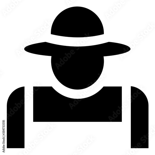 
Icon vector graphic of a gardener
