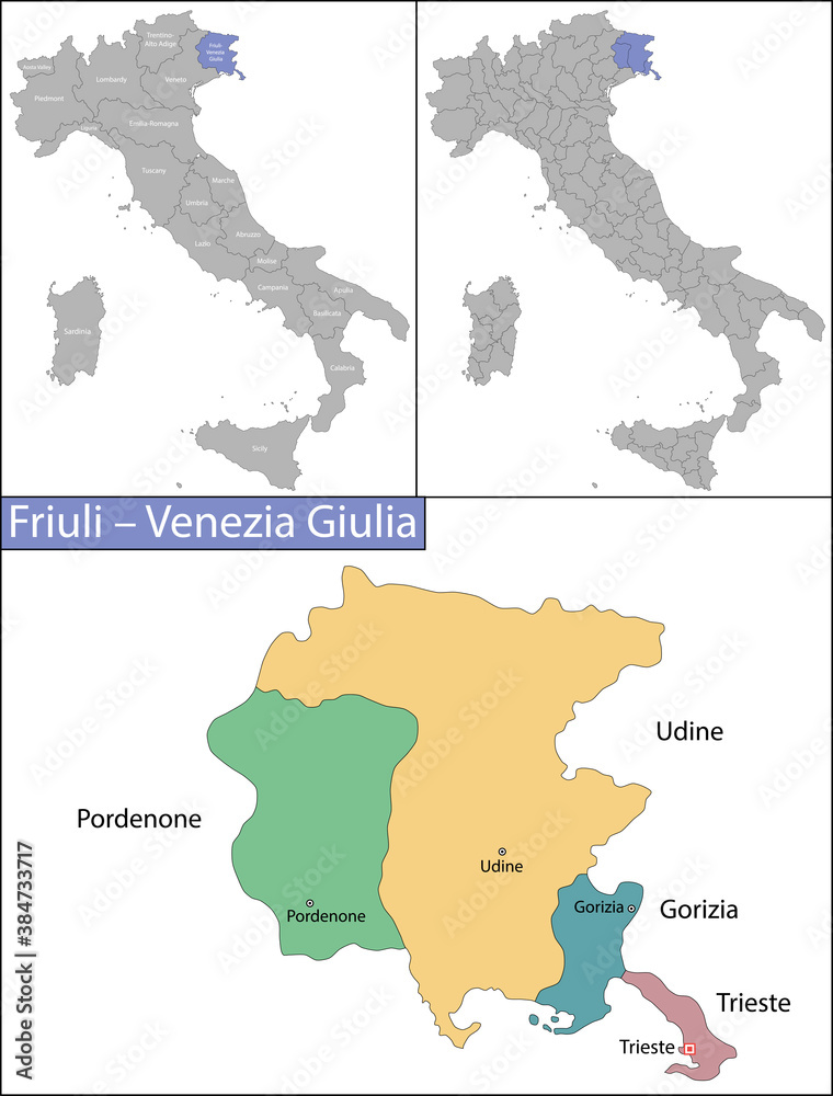 Friuli Venezia Giulia is a region in northeast Italy