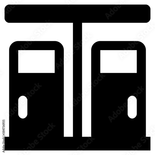
A fuel dispenser machine also called fuel pump 
