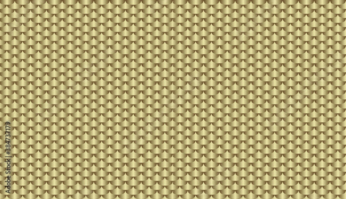 Seamless squama of yellow gold colors texture. Metal golden abstract scale pattern. Roof tiles background for virtual background for online conferences, online transmissions design vector illustration
