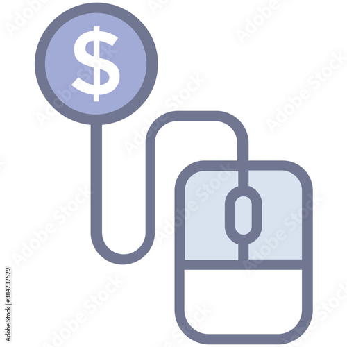 
Pay per click concept for online business 
