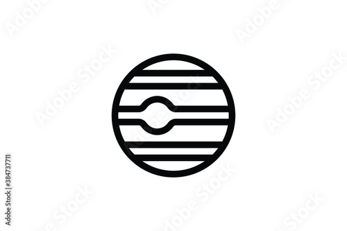 Space Outline Icon - Jupiter