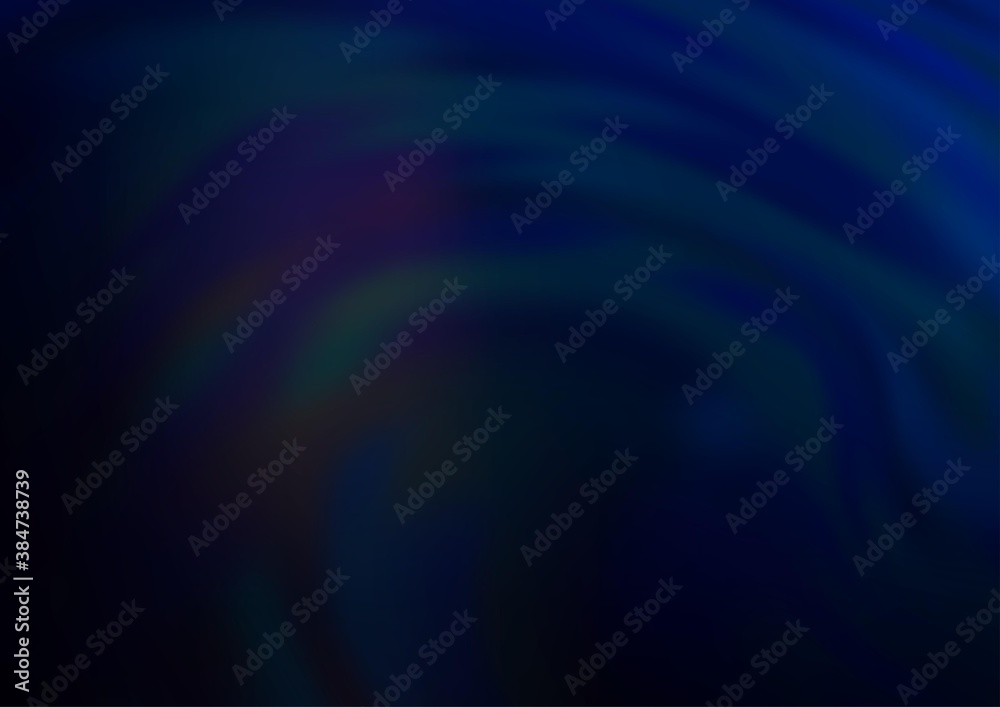 Fototapeta premium Dark BLUE vector bokeh pattern.