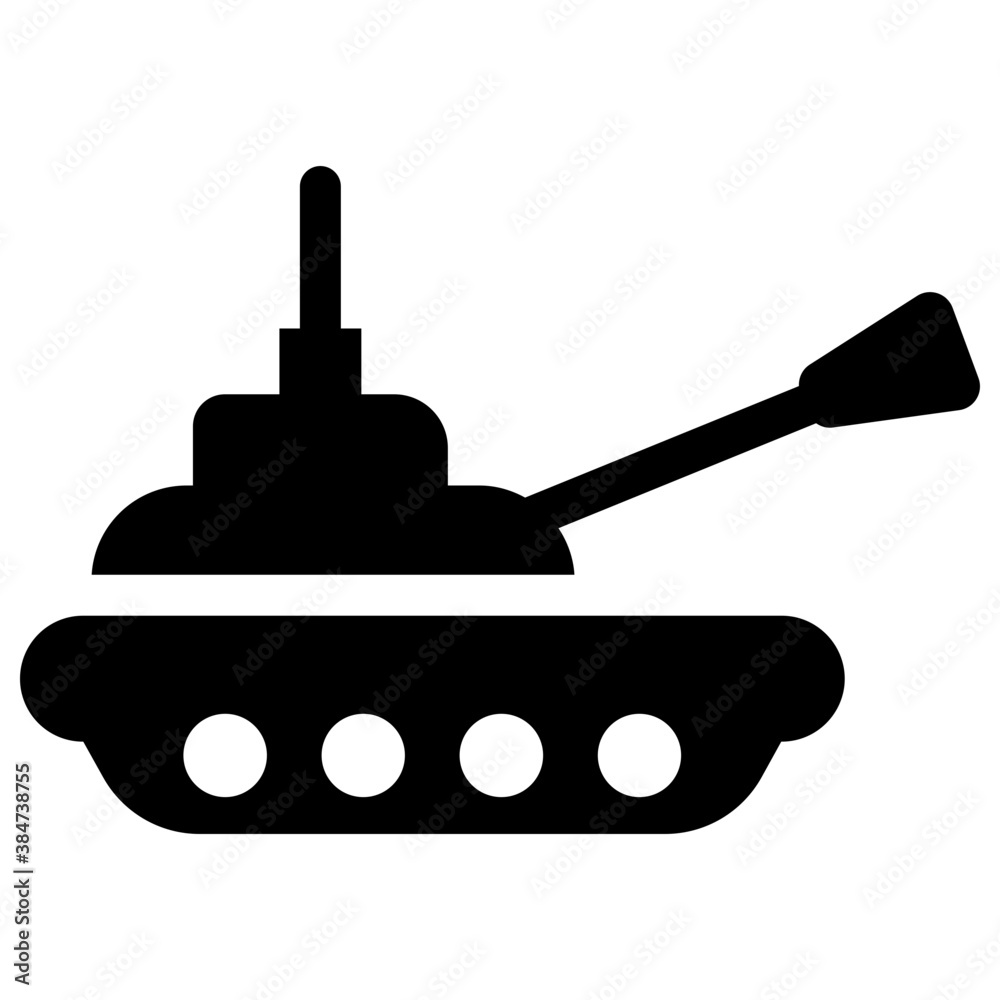 Fototapeta premium An army tank used by military persons 