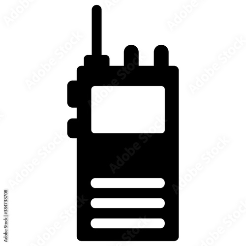 
Walkie talkie device for two way calling oftenly used in military service 

