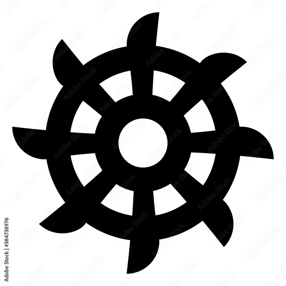 Saw in round shape symbolizing mining saw icon
Saw in round shape symbolizing mining saw icon