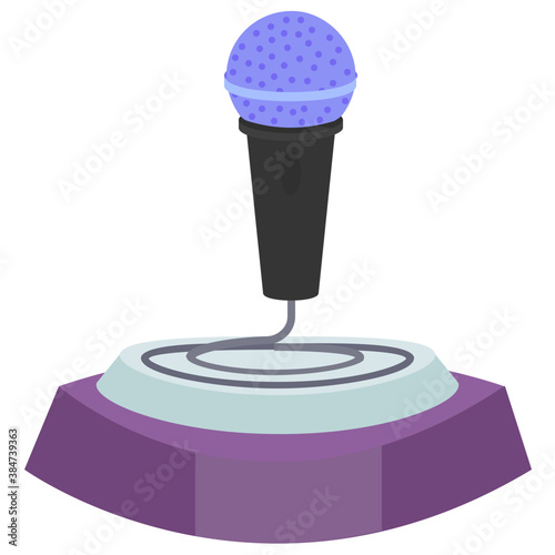 
Microphone trophy music award icon
