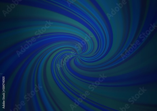 Dark BLUE vector blurred and colored background. © Dmitry