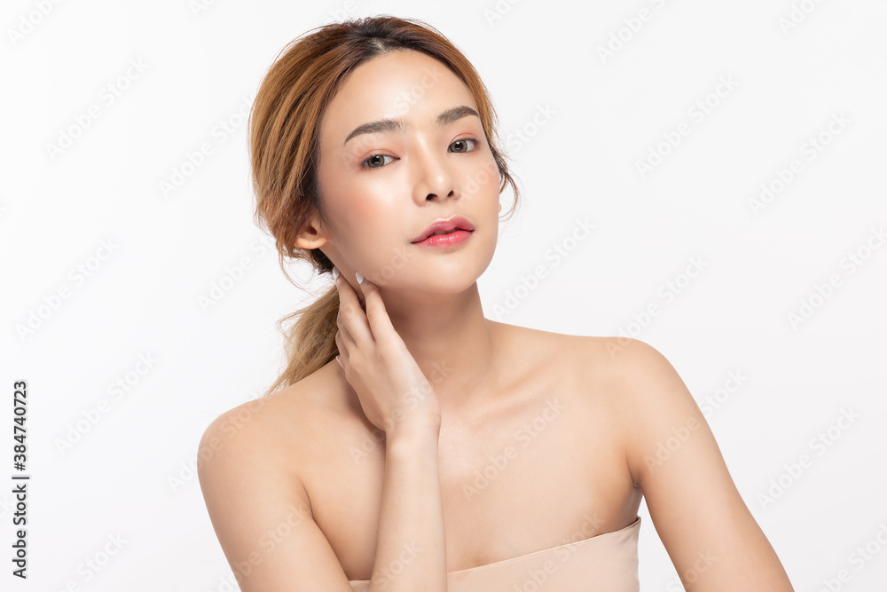 Beautiful Asian woman smile with clean and fresh skin Happiness and cheerful with positive emotional,isolated on white background,Beauty Cosmetics and spa Treatment Concept Beautiful Asian woman smile with clean and fresh skin Happiness and cheerful with positive emotional,isolated on white background,Beauty Cosmetics and spa Treatment Concept
