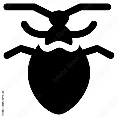 
A insect having legs depicting beetle 
