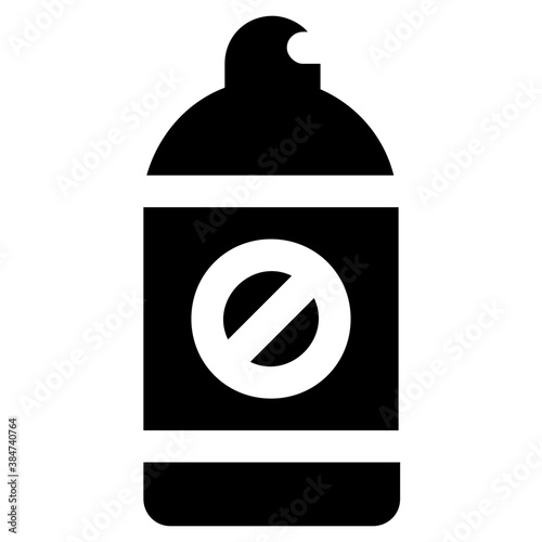 
Icon of a spray bottle having a cross sign in it depicting insecticide spray
