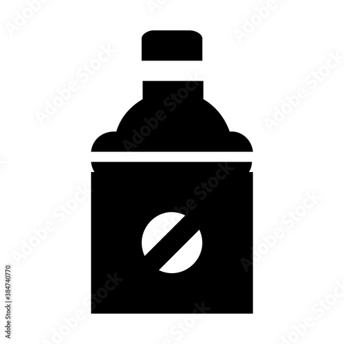
Icon of a spray bottle having a cross sign in it depicting insecticide spray
